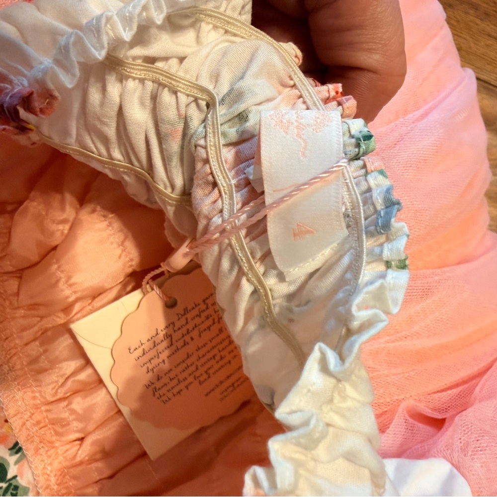 Dollcake Pink Floral Tulle Dress - Picture 5 of 6